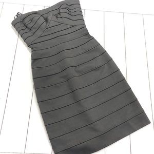 BCBG MaxAzria Aylona Bandage dress in slate gray